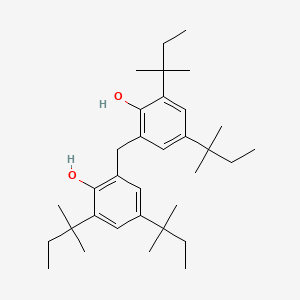 molecular formula C33H52O2 B13767012 Phenol, 2,2'-methylenebis[4,6-bis(1,1-dimethylpropyl)- CAS No. 50378-93-3