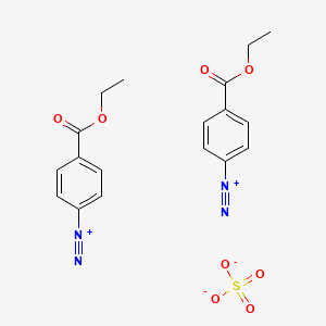 molecular formula C18H18N4O8S B13767027 4-ethoxycarbonylbenzenediazonium;sulfate CAS No. 63468-98-4