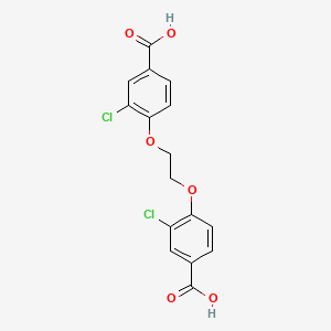 molecular formula C16H12Cl2O6 B13767089 4,4'-(1,2-Ethanediylbis(oxy))bis(3-chlorobenzoic) acid CAS No. 57101-71-0