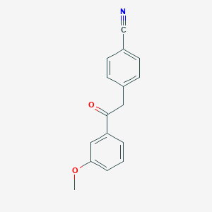 4-[2-(3-Methoxyphenyl)-2-oxoethyl]benzonitrile