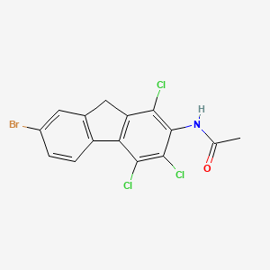 molecular formula C15H9BrCl3NO B13767168 Acetamide,3,4-trichlorofluoren-2-yl)- CAS No. 737-32-6