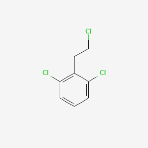 molecular formula C8H7Cl3 B1376725 Benzene, 1,3-dichloro-2-(2-chloroethyl)- CAS No. 958027-87-7