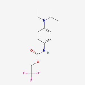 2,2,2-trifluoroethyl N-{4-[ethyl(propan-2-yl)amino]phenyl}carbamate