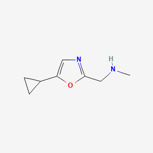 [(5-Cyclopropyl-1,3-oxazol-2-yl)methyl](methyl)amine