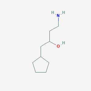 4-Amino-1-cyclopentylbutan-2-ol