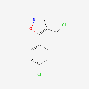 4-(Chloromethyl)-5-(4-chlorophenyl)-1,2-oxazole
