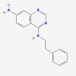 N4-(2-phenylethyl)quinazoline-4,7-diamine