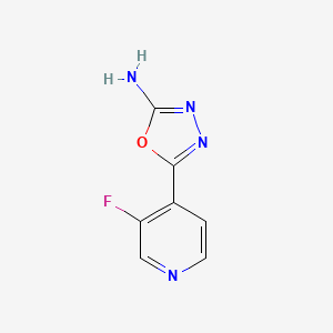 5-(3-Fluoropyridin-4-yl)-1,3,4-oxadiazol-2-amine