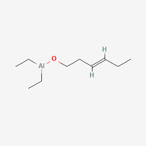 molecular formula C10H21AlO B13767393 Aluminum, diethyl((3E)-3-hexen-1-olato)- CAS No. 68900-84-5