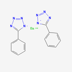 molecular formula C14H10BaN8 B13767490 1H-Tetrazole, 5-phenyl-, barium salt CAS No. 55719-88-5