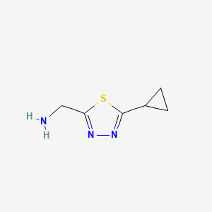 (5-Cyclopropyl-1,3,4-thiadiazol-2-yl)methanamine