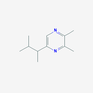 molecular formula C11H18N2 B13767518 2,3-Dimethyl-5-(3-methylbutan-2-yl)pyrazine CAS No. 75492-03-4