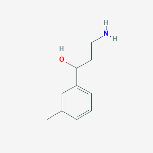 B1376752 3-Amino-1-(3-methylphenyl)propan-1-ol CAS No. 1226363-38-7