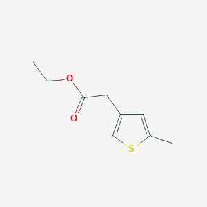 molecular formula C9H12O2S B1376755 Ethyl 2-(5-methylthiophen-3-yl)acetate CAS No. 1261844-84-1