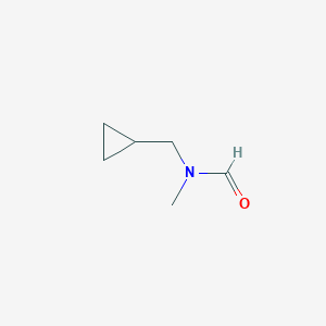 molecular formula C6H11NO B1376756 N-(cyclopropylmethyl)-N-methylformamide CAS No. 1481768-45-9
