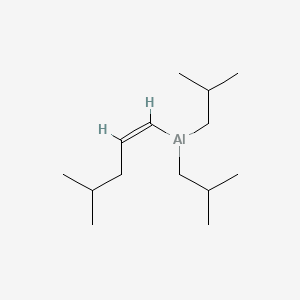 molecular formula C14H29Al B13767566 (Z)-Diisobutyl(4-methylpent-1-enyl)aluminium CAS No. 56095-73-9