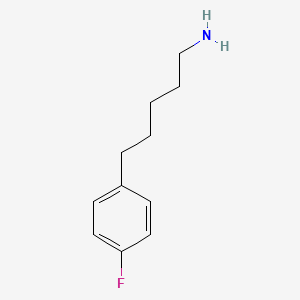 molecular formula C11H16FN B1376757 5-(4-Fluorophenyl)pentan-1-amine CAS No. 1216003-55-2