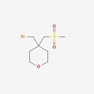 4-(Bromomethyl)-4-(methanesulfonylmethyl)oxane