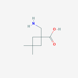 1-(Aminomethyl)-3,3-dimethylcyclobutane-1-carboxylic acid