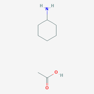 molecular formula C8H17NO2 B13767606 Cyclohexylazanium;acetate CAS No. 7346-79-4