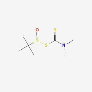 molecular formula C7H15NOS3 B13767647 tert-butylsulfinyl N,N-dimethylcarbamodithioate CAS No. 67049-87-0