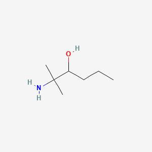 molecular formula C7H17NO B13767677 2-Amino-2-methyl-3-hexanol CAS No. 63765-79-7