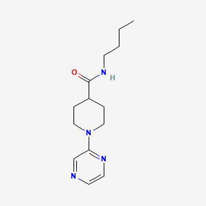 molecular formula C14H22N4O B13767683 N-butyl-1-pyrazin-2-ylpiperidine-4-carboxamide 
