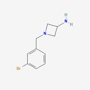 1-[(3-Bromophenyl)methyl]azetidin-3-amine