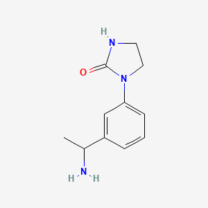 1-[3-(1-Aminoethyl)phenyl]imidazolidin-2-one