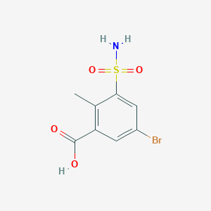 5-Bromo-2-methyl-3-sulfamoylbenzoic acid