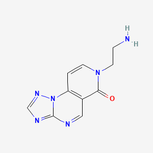 molecular formula C10H10N6O B1376778 7-(2-aminoethyl)pyrido[3,4-e][1,2,4]triazolo[1,5-a]pyrimidin-6(7H)-one CAS No. 1374509-70-2