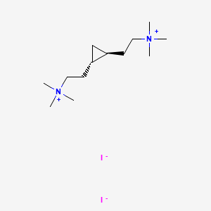 molecular formula C13H30I2N2 B13767782 trans-(Cyclopropylenediethyl)bis(trimethylammonium) diiodide CAS No. 66902-82-7