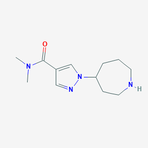 1-(azepan-4-yl)-N,N-dimethylpyrazole-4-carboxamide