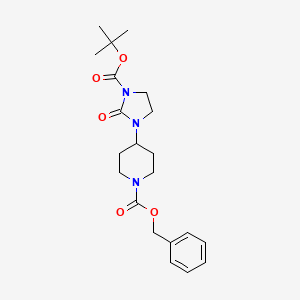 Benzyl 4-{3-[(tert-butoxy)carbonyl]-2-oxoimidazolidin-1-yl}piperidine-1-carboxylate