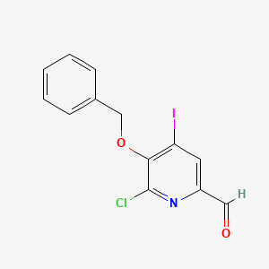 5-(Benzyloxy)-6-chloro-4-iodo-2-pyridinecarbaldehyde