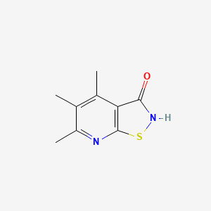 4,5,6-trimethyl-2H,3H-[1,2]thiazolo[5,4-b]pyridin-3-one