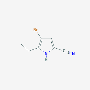 4-bromo-5-ethyl-1H-pyrrole-2-carbonitrile
