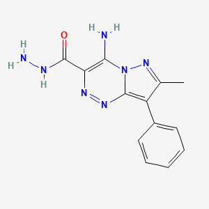 4-Amino-7-methyl-8-phenylpyrazolo[5,1-c][1,2,4]triazine-3-carbohydrazide