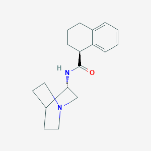 molecular formula C18H24N2O B137680 (S)-N-((S)-Quinuclidin-3-yl)-1,2,3,4-tetrahydronaphthalene-1-carboxamide CAS No. 177793-79-2