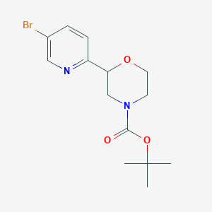 Tert-butyl 2-(5-bromopyridin-2-yl)morpholine-4-carboxylate