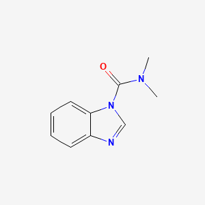 molecular formula C10H11N3O B13768038 N,N-Dimethyl-1H-benzo[d]imidazole-1-carboxamide 