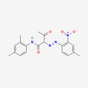 molecular formula C19H20N4O4 B13768078 N-(2,4-Dimethylphenyl)-2-[(4-methyl-2-nitrophenyl)azo]-3-oxobutyramide CAS No. 6486-27-7
