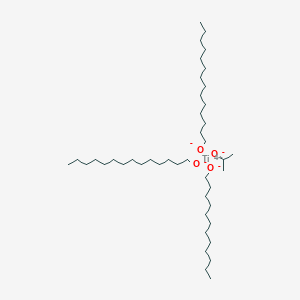 molecular formula C43H90O4Ti B13768147 Dodecan-1-olate;propan-2-olate;tetradecan-1-olate;titanium(4+) CAS No. 68460-18-4
