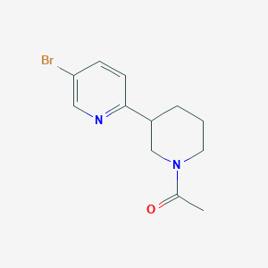 1-(3-(5-Bromopyridin-2-yl)piperidin-1-yl)ethanone
