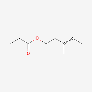 molecular formula C9H16O2 B13768164 3-Methylpent-3-en-1-yl propionate CAS No. 72845-38-6