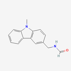 molecular formula C15H14N2O B13768172 Formamide, N-(9-methylcarbazol-3-YL)methyl- CAS No. 52916-22-0