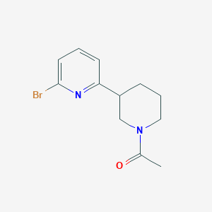 1-[3-(6-Bromopyridin-2-yl)piperidin-1-yl]ethanone