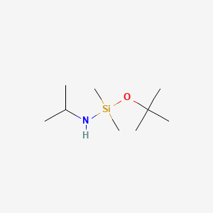 molecular formula C9H23NOSi B13768219 Silanamine, 1-(1,1-dimethylethoxy)-1,1-dimethyl-N-(1-methylethyl)- CAS No. 68310-81-6