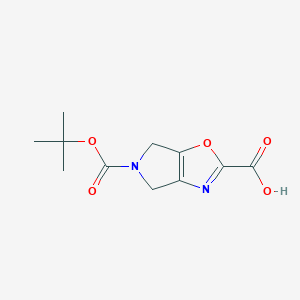 5-(Tert-butoxycarbonyl)-5,6-dihydro-4H-pyrrolo[3,4-D]oxazole-2-carboxylic acid