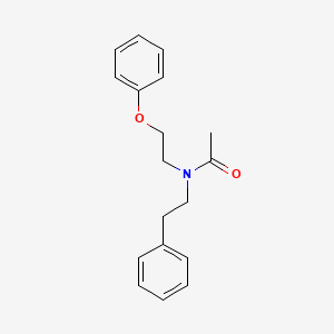 molecular formula C18H21NO2 B13768315 N-Phenethyl-N-(2-phenoxyethyl)acetamide CAS No. 66827-48-3